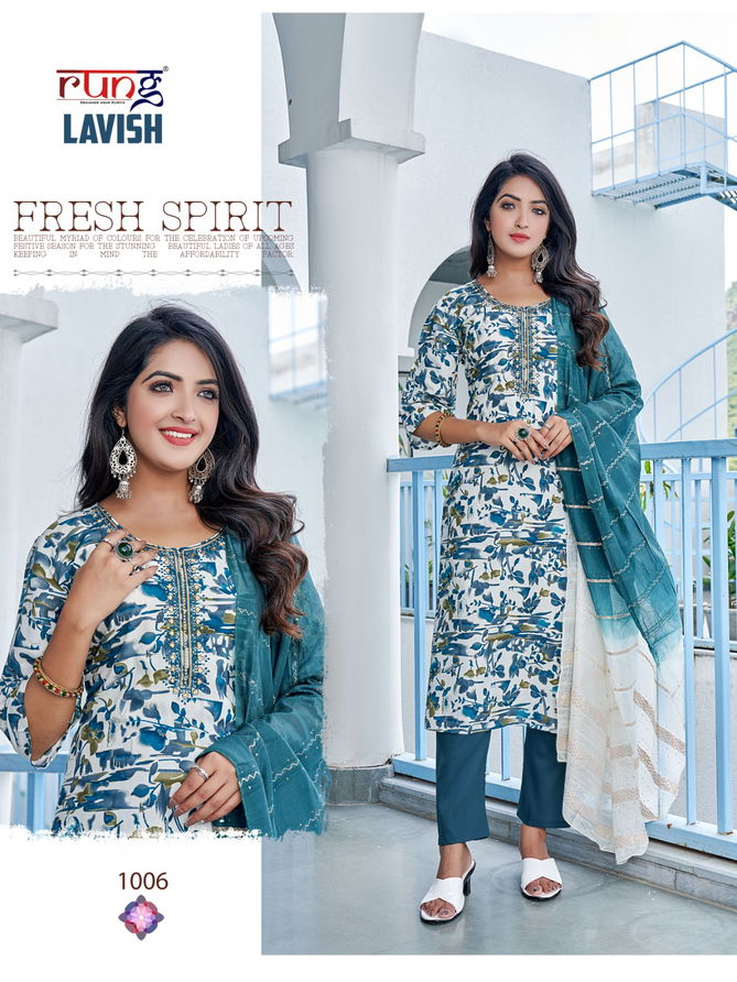 Lavish By Rung Rayon Readymade Suits Catalog